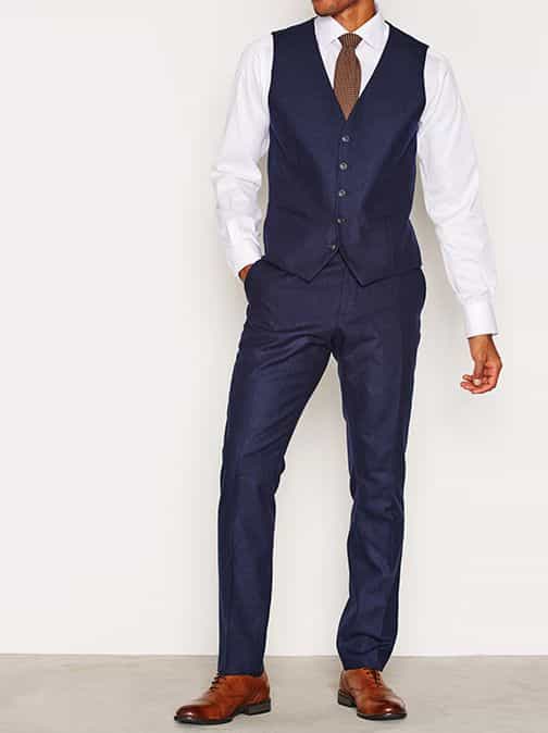 Shdone Myloiver Navy Waistcoat - obrazek 3